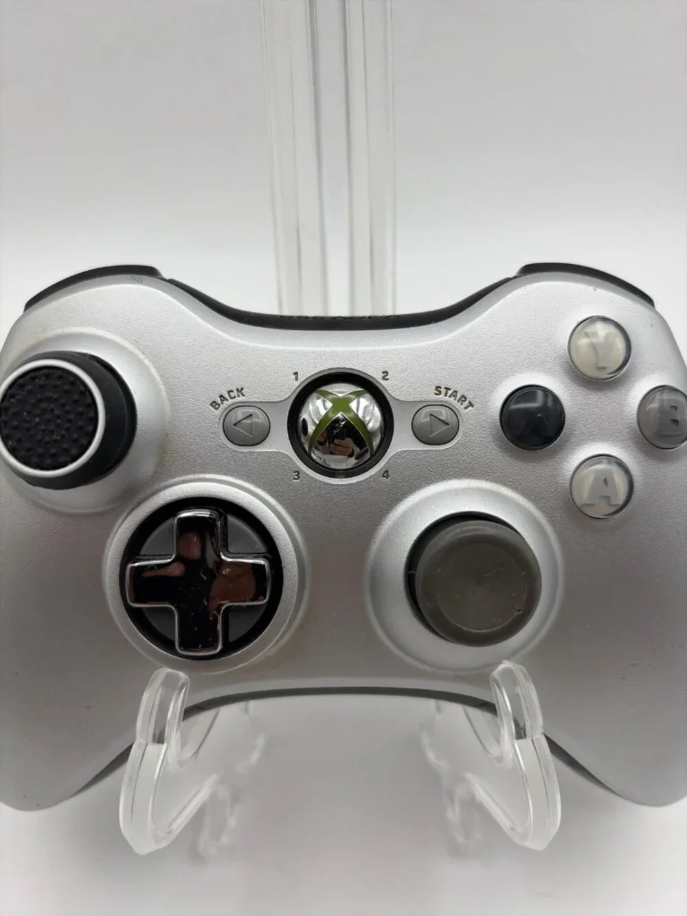 Genuine Microsoft Xbox 360 Wireless Controller Special Edition Silver Tested